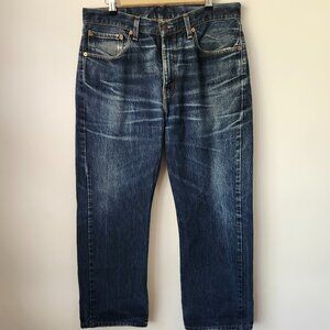 Levi’s 751 Relaxed Fit Jeans Men’s 34x32 Straight Leg Medium Wash Vintage Fade